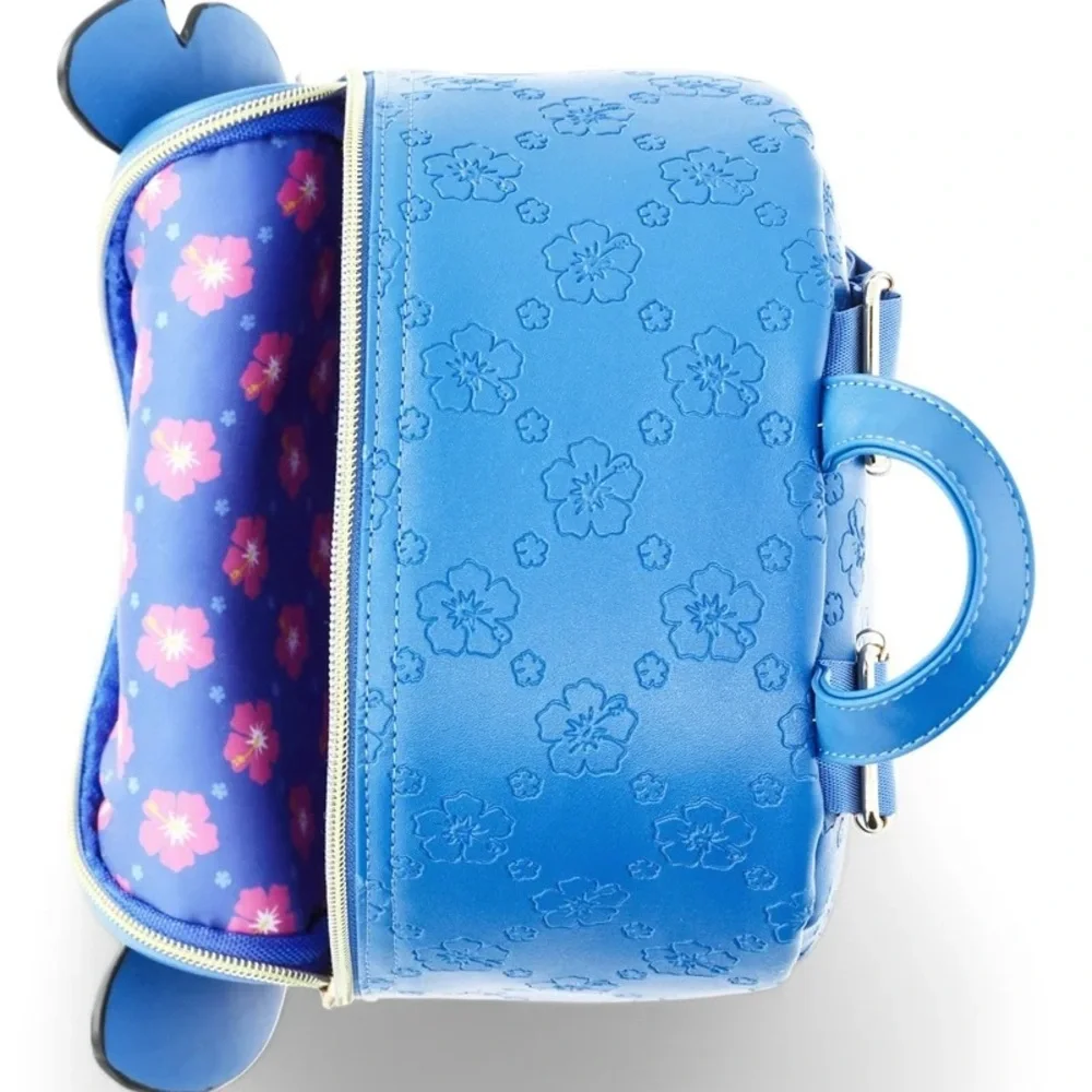 Disney Stitch Floral Blue Backpack - Picture 4 of 5